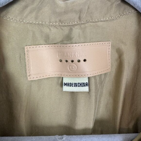 Blank NYC Brown Tan Cotton Rayon Lightweight Cropped Utility Jack Size XS - Picture 2 of 4